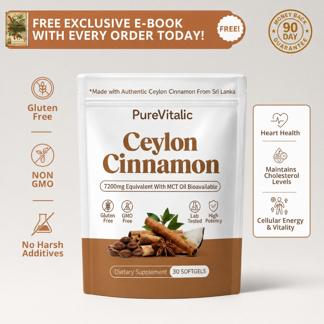 Ceylon Cinnamon 7200mg Equivalent with MCT Oil